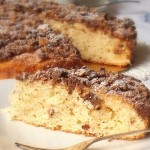 Torta alle mandorle con ricotta e briciole alla nutella